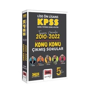 Yargı 2024 KPSS Lise Ön Lisans Genel Yetenek Genel Kültür 2010-2022 Tamamı Çözümlü Konu Konu Çıkmış Sorular