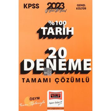 Yargı Yayınevi 2023 KPSS Tarih Tamamı Çözümlü 20 Deneme