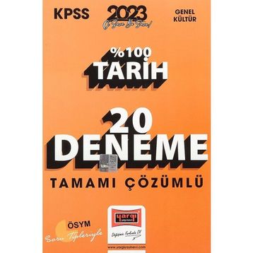 Yargı Yayınevi 2023 KPSS Tarih Tamamı Çözümlü 20 Deneme