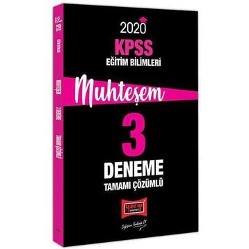 Yargı Yayınları 2020 KPSS Eğitim Bilimleri Muhteşem Tamamı Çözümlü 3 Deneme