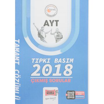 Yargı Yayınları 2023 Baskı 2018 Yılı AYT Tıpkı Basım Çıkmış Sorular