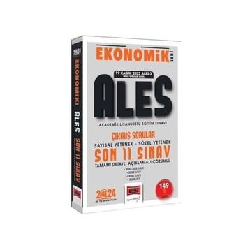 Yargı Yayınları 2024 ALES Çözümlü Son 11 Sınav Ekonomik Seri Çıkmış Sorular Tamamı