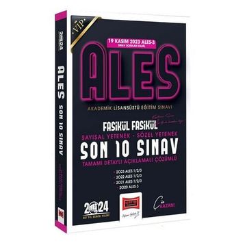 Yargı Yayınları 2024 ALES Son 10 Sınav Çıkmış Sorular 19 Kasım 2023 ALES-3 Dahil Fasikül Fasikül