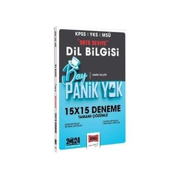 Yargı Yayınları 2024 KPSS YKS MSÜ Bay Panik Yok Dil Bilgisi Orta Seviye Tamamı Çözümlü 15x15 Deneme