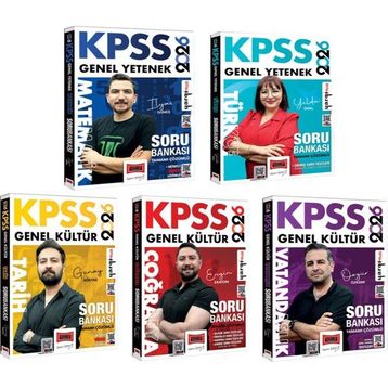 Yargı Yayınları 2026 KPSS Genel Yetenek Genel Kültür 5'li Soru Bankası Seti