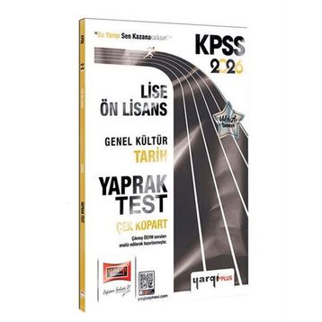 Yargı Yayınları 2026 KPSS Lise Ön Lisans Genel Kültür Tarih Çek Kopart Yaprak Test