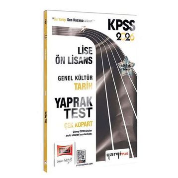 Yargı Yayınları 2026 KPSS Lise Ön Lisans Genel Kültür Tarih Çek Kopart Yaprak Test