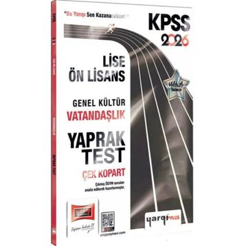 Yargı Yayınları 2026 KPSS Lise Ön Lisans Genel Kültür Vatandaşlık Çek Kopart Yaprak Test