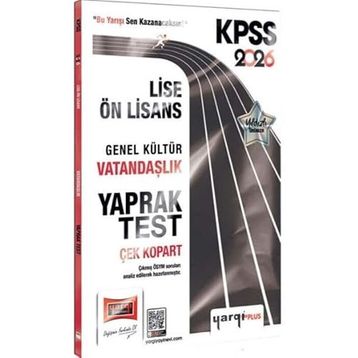 Yargı Yayınları 2026 KPSS Lise Ön Lisans Genel Kültür Vatandaşlık Çek Kopart Yaprak Test