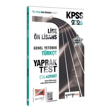 Yargı Yayınları 2026 KPSS Lise Ön Lisans Genel Yetenek Türkçe Çek Kopart Yaprak Test