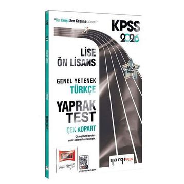 Yargı Yayınları 2026 KPSS Lise Ön Lisans Genel Yetenek Türkçe Çek Kopart Yaprak Test