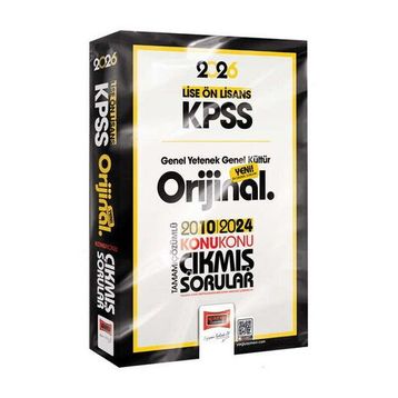 Yargı Yayınları 2026 KPSS Lise Ön Lisans GK GY Orijinal 2010-2024 Konu Konu Çıkmış Sorular