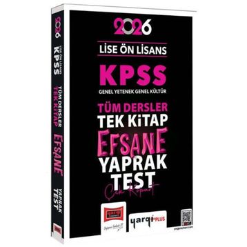 Yargı Yayınları 2026 KPSS Lise Ön Lisans GK-GY Tüm Dersler Tek Kitap Efsane Çek Kopart Yaprak Test
