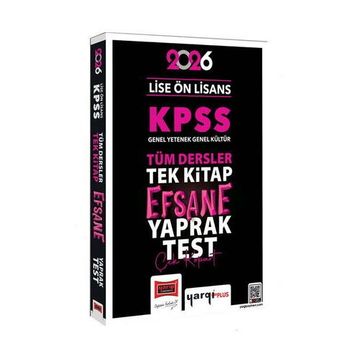 Yargı Yayınları 2026 KPSS Lise Ön Lisans GK-GY Tüm Dersler Tek Kitap Efsane Çek Kopart Yaprak Test