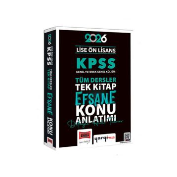 Yargı Yayınları 2026 KPSS Lise Ön Lisans GK-GY Tüm Dersler Tek Kitap Efsane Konu Anlatımı