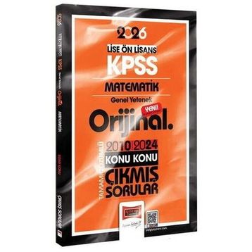 Yargı Yayınları 2026 KPSS Lise Önlisans Matematik Orijinal 2010-2024 Konu Konu Çıkmış Sorular