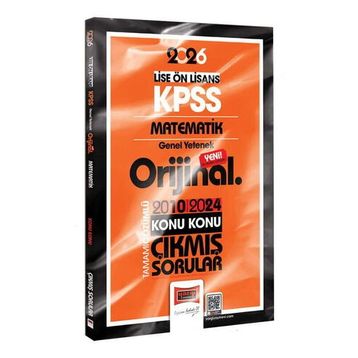 Yargı Yayınları 2026 KPSS Lise Önlisans Matematik Orijinal 2010-2024 Konu Konu Çıkmış Sorular