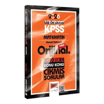 Yargı Yayınları 2026 KPSS Lise Önlisans Matematik Orijinal 2010-2024 Konu Konu Çıkmış Sorular