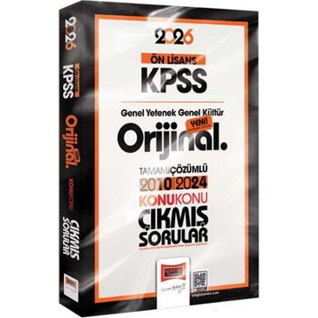 Yargı Yayınları 2026 KPSS Ön Lisans GK-GY Orijinal 2010-2024 Konu Konu Çıkmış Sorular