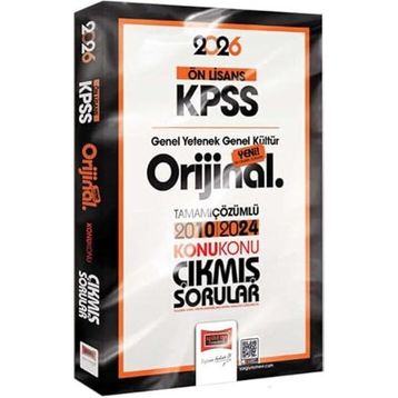 Yargı Yayınları 2026 KPSS Ön Lisans GK-GY Orijinal 2010-2024 Konu Konu Çıkmış Sorular