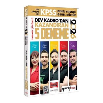 Yargı Yayınları 2026 KPSS Tüm Adaylar İçin Tamamı Çözümlü Dev Kadrodan Kazandıran 5 Deneme
