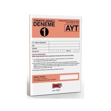 Yargı Yayınları AYT Türkiye Geneli Deneme Sınavı 1