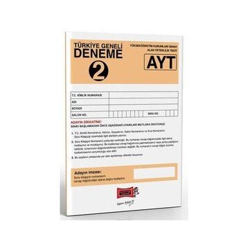 Yargı Yayınları AYT Türkiye Geneli Deneme Sınavı 2