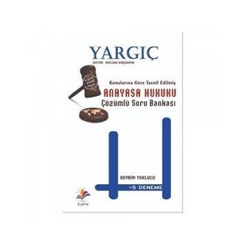Yargıç Anayasa Hukuku Çözümlü Soru Bankası Yayınları