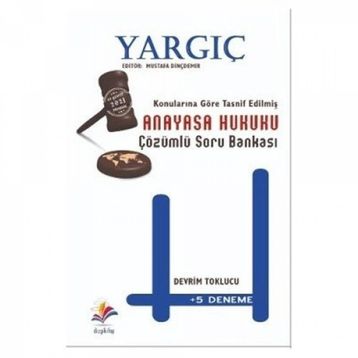 Yargıç Anayasa Hukuku Çözümlü Soru Bankası Yayınları