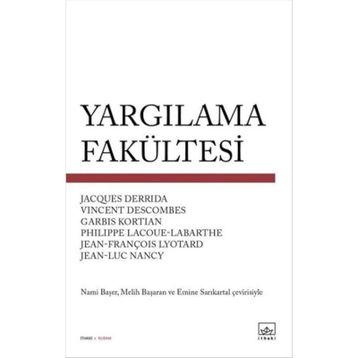 Yargılama Fakültesi - Jacques Derrida