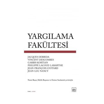 Yargılama Fakültesi - Jacques Derrida