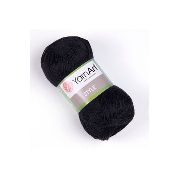 Yarnart 651 Style Siyah Parlak El Örgü İpi