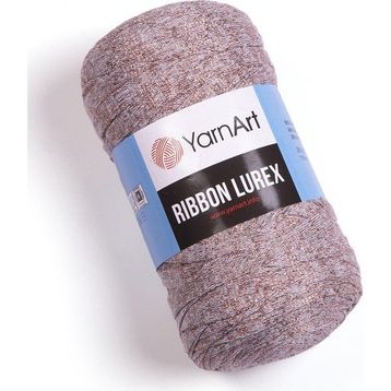 Yarnart 727 Ribbon Lurex Simli Aksesuar Gri Bakır El Örgü İpi