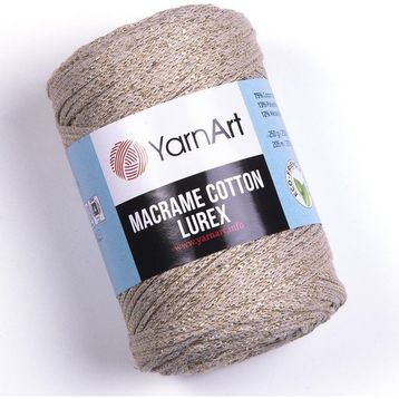 Yarnart 735 Macrame Cotton Lurex Simli Makrome El Örgü İpi