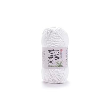 Yarnart Jeans Bamboo 101 Beyaz İplik