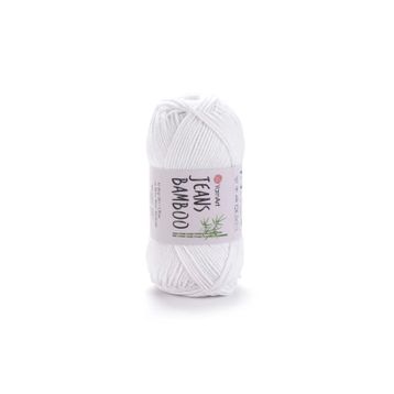 Yarnart Jeans Bamboo 101 Beyaz İplik