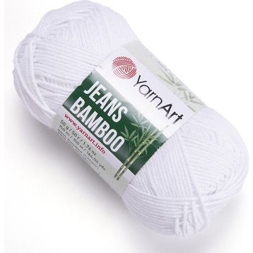 Yarnart Jeans Bamboo 101 Beyaz İplik