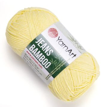 Yarnart Jeans Bamboo 104 Limon Sarı İplik