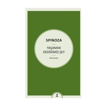 Yaşamak Dediğimiz Şey - Benedictus Spinoza