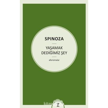 Yaşamak Dediğimiz Şey - Benedictus Spinoza