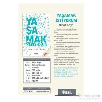 Yaşamak İstiyorum - Nihat Kaya