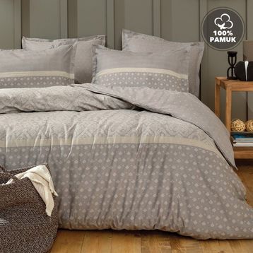 Yataş Amora 160x220 cm Gri Tek Kişilik Nevresim Takımı