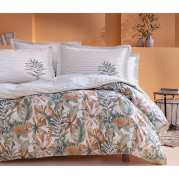 Yataş Amy 160 x 220 cm Tek Kişilik Ranforce Turuncu Nevresim Takımı