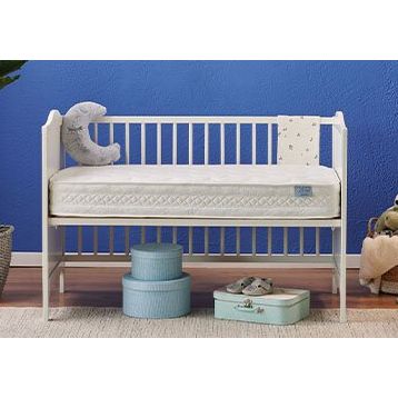 Yataş Bedding Baby Blue Star Mini DHT Yaylı 80x130 cm Bebek Yatağı