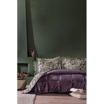 Yataş Bedding Barlett Çift Kişilik Mürdüm Triola Set