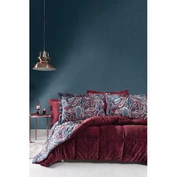 Yataş Bedding Barlett Tek Kişilik Bordo Triola Set