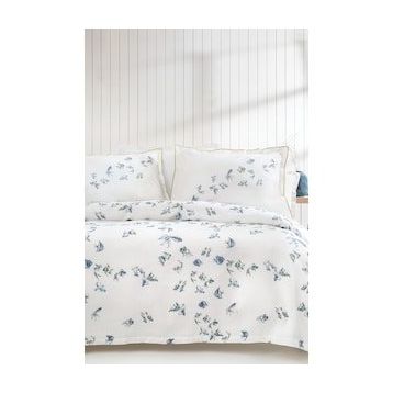 Yataş Bedding Betta Mavi Çift Kişilik Pike Takımı