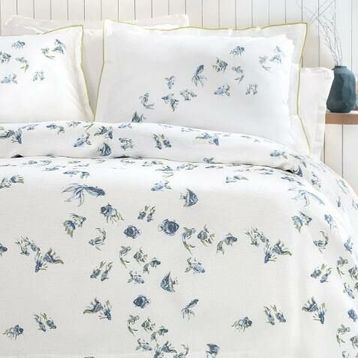 Yataş Bedding Betta Mavi Tek Kişilik Pike Takımı