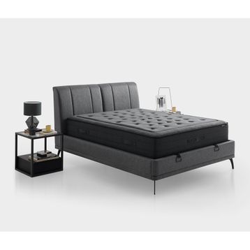 Yataş Bedding Black Ice 150x200 cm Çift Kişilik Yatak-Baza-Başlık 3'lü Set