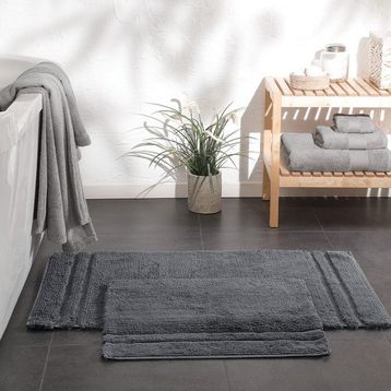 Yataş Bedding Felicia Antrasit 50x60+60x100 cm Banyo Paspası Seti